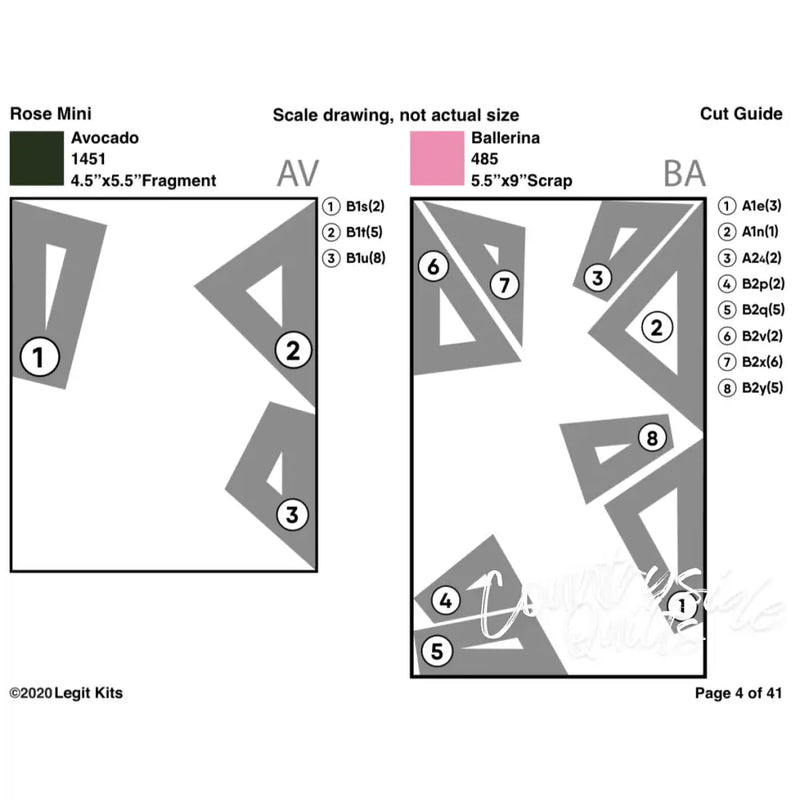 Rose Mini Quilt Kit QK008