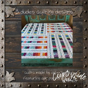 Scrappy Modern Stripes Quilt Pattern 739406408836