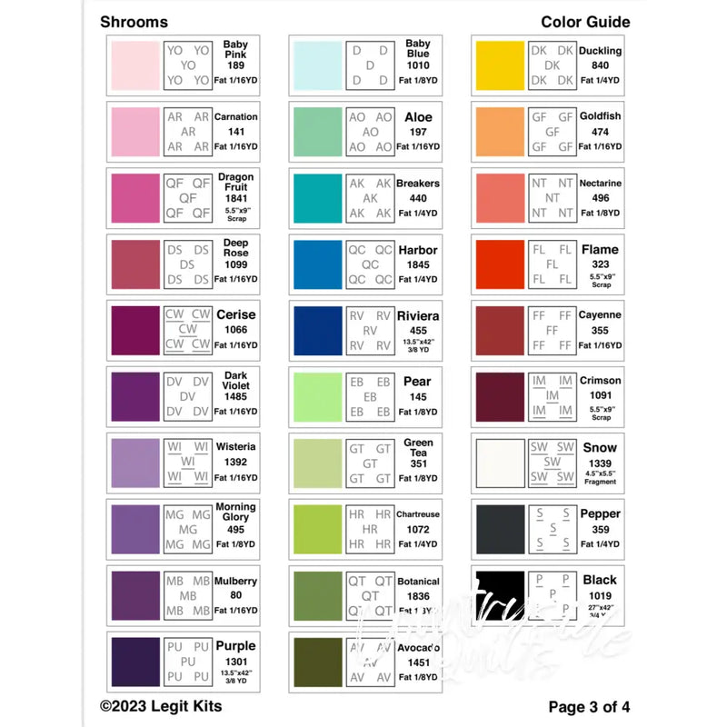 Shrooms Quilt Kit QK047