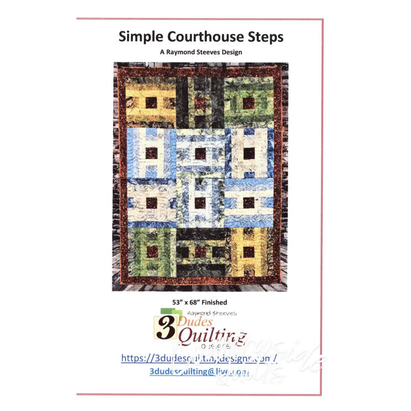 Simple Courthouse Steps Quilt Pattern 739406408898