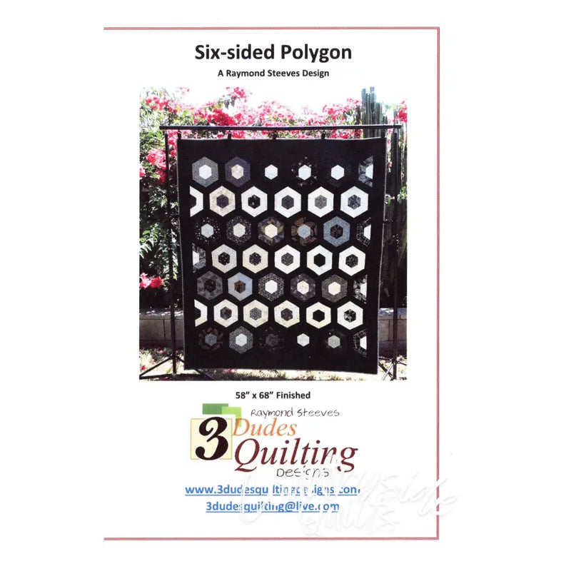 SIX-SIDED POLYGON Quilt Pattern 739406408911