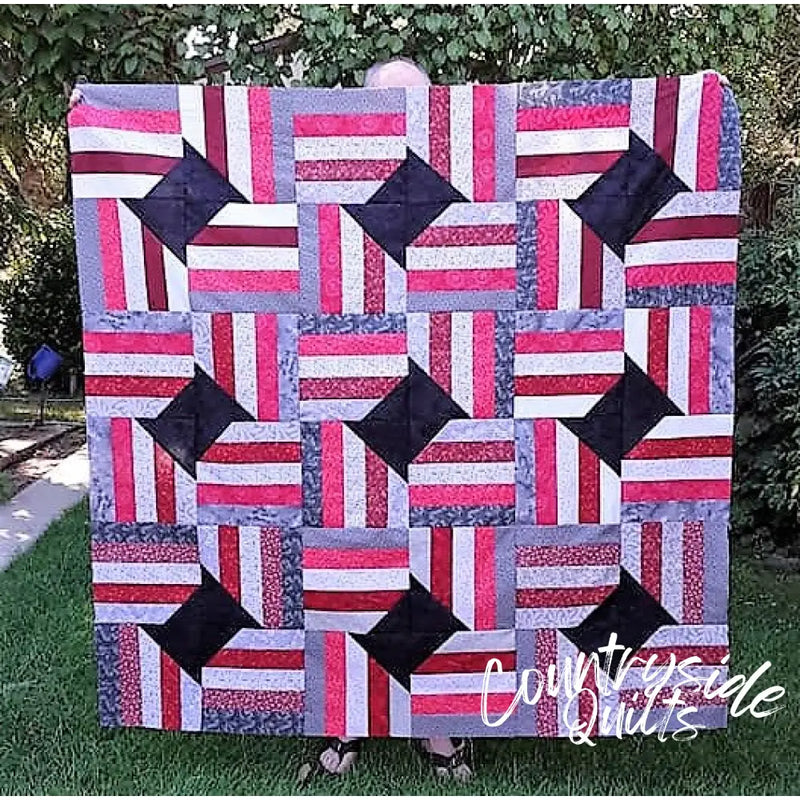 Spools and Stripes Quilt Pattern 739406408928