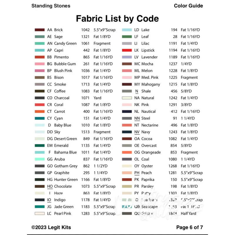 Standing Stones Quilt Kit QK053