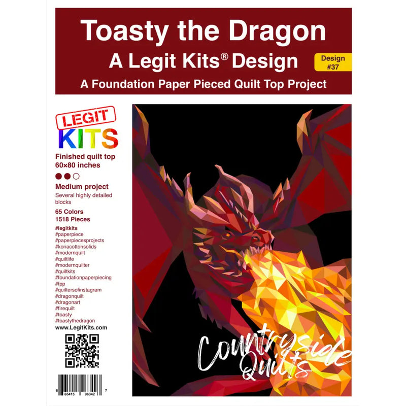 Toasty the Dragon Quilt Kit QK037