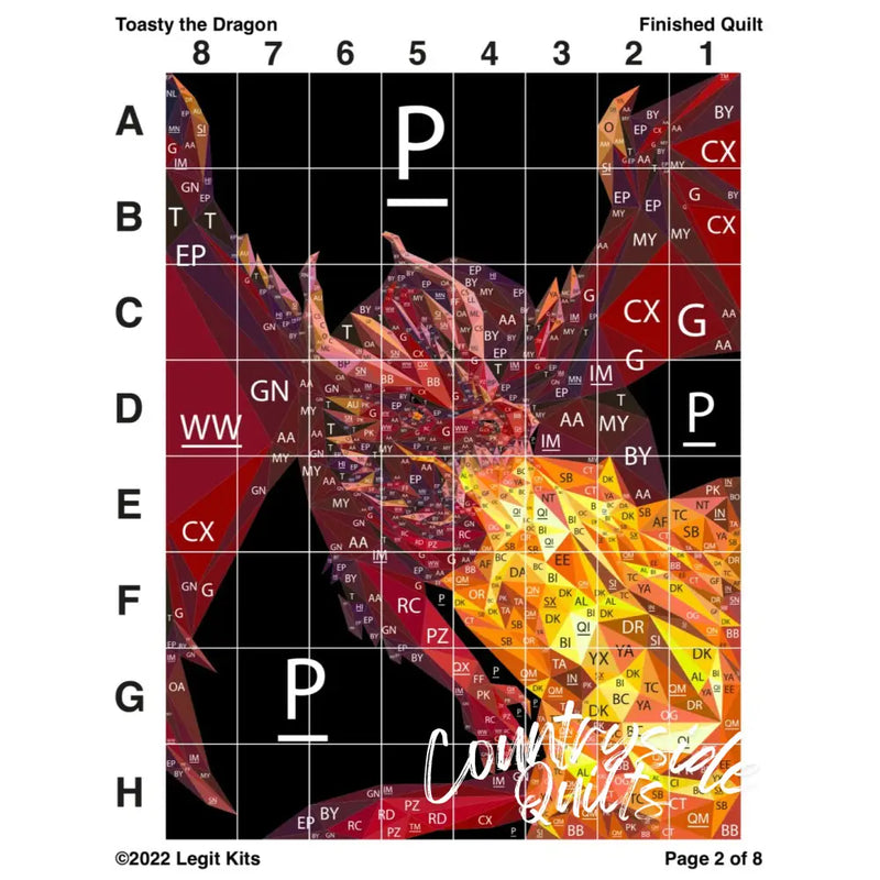 Toasty the Dragon Quilt Kit QK037