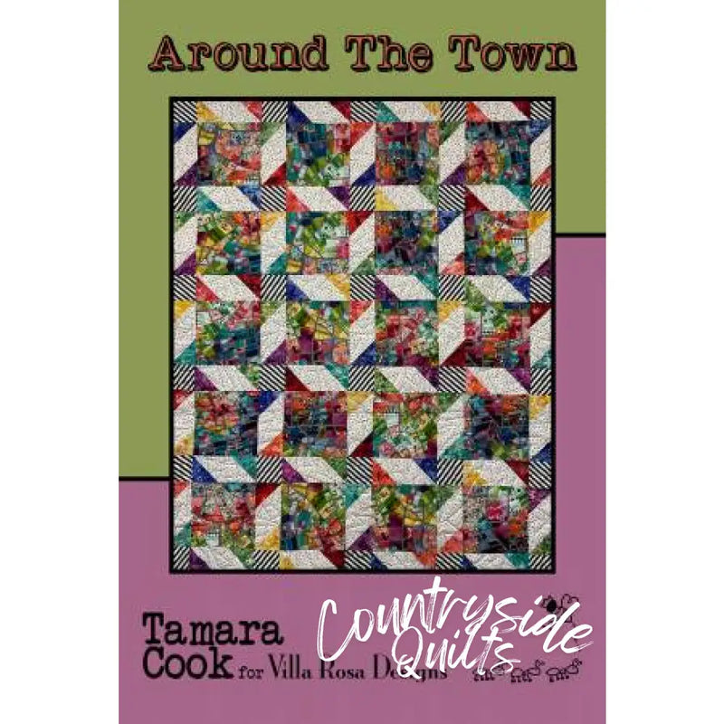 Villa Rosa Designs - Around The Town - Post Card Quilt