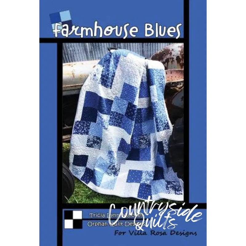 Villa Rosa Designs - Farmhouse Blues - Post Card Quilt