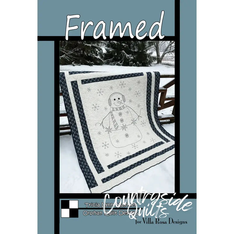 Villa Rosa Designs - Framed - Post Card Quilt Pattern framed