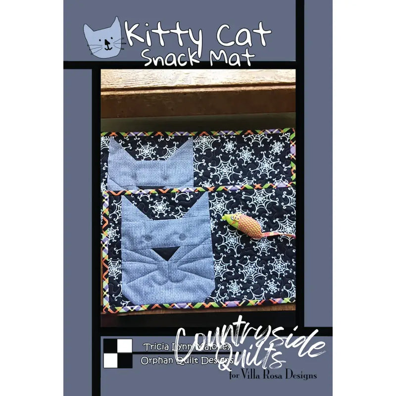 Villa Rosa Designs - Kitty Cat Snack Mat - Post Card Quilt