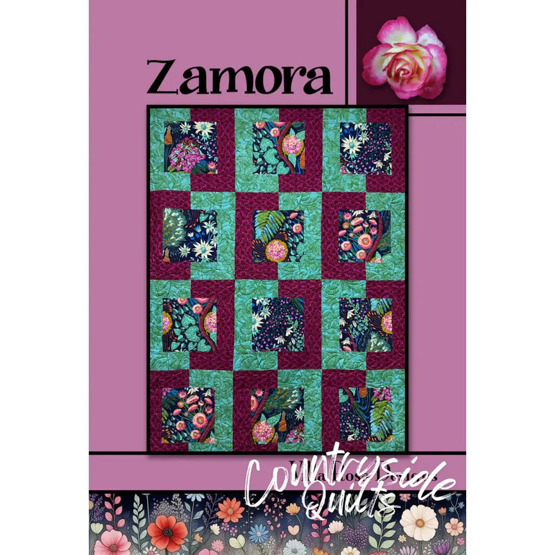 Villa Rosa Designs - Zamora - Post Card Quilt Pattern zamora