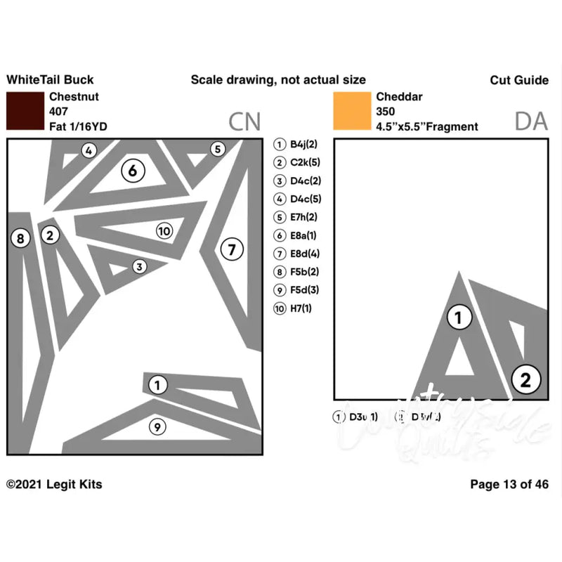 White Tail Buck Pattern PT021