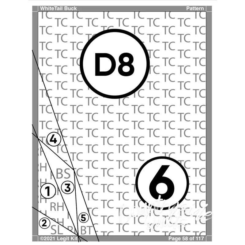 White Tail Buck Pattern PT021