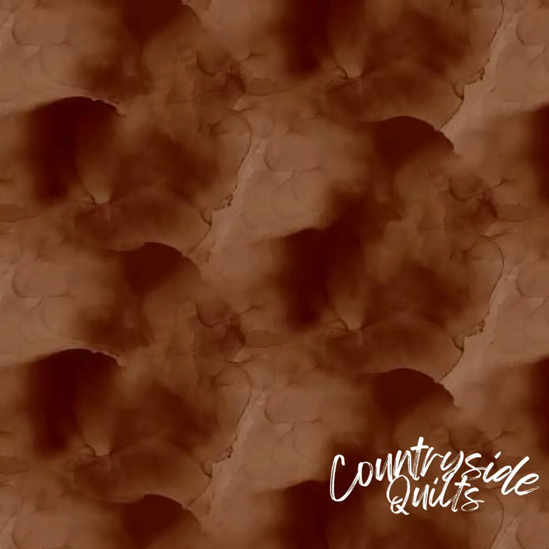 Wilmington Prints Watercolor Texture 108in Wide Back Brown