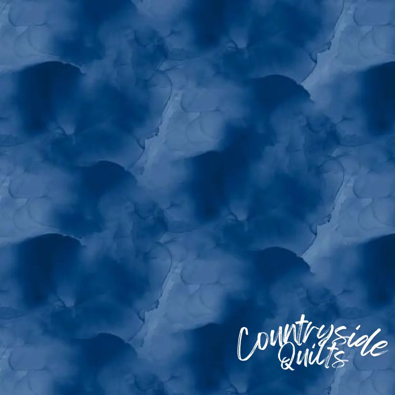 Wilmington Prints Watercolor Texture Blue 745181461331