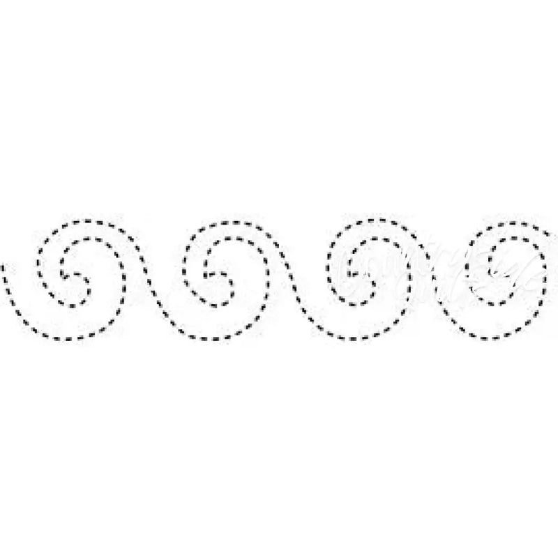 1949 Wave Border 3’’x14’’ Stencil NA