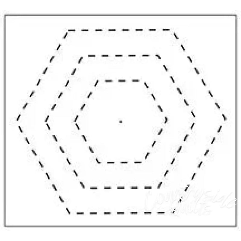 1952 Hexagon Stencil NA