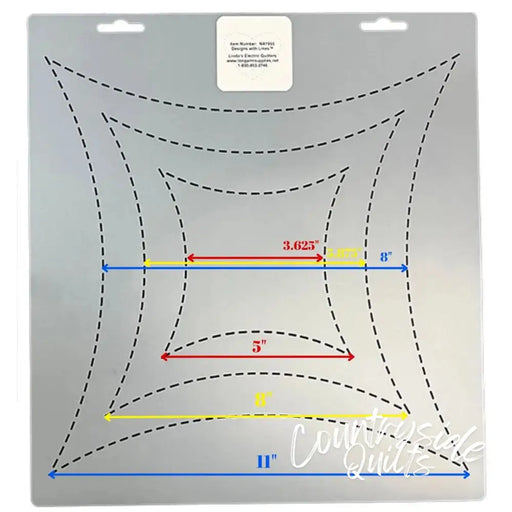 1955 Curvy Square 5’’/8’’/11’’ Stencil NA