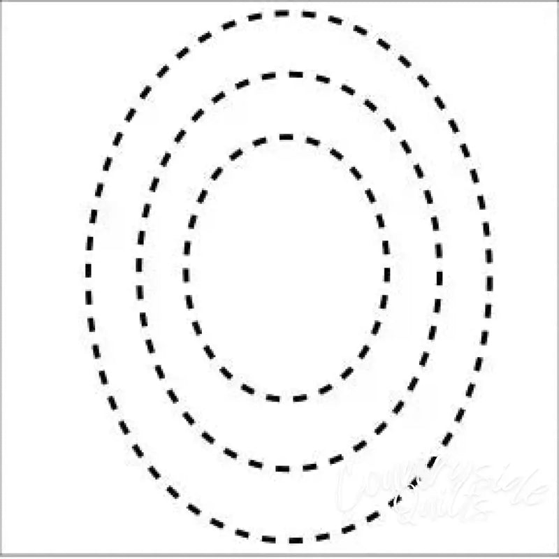 1956 Ovals 4.5’’x6’’/7’’x9’’/9’’x12’’ Stencil NA