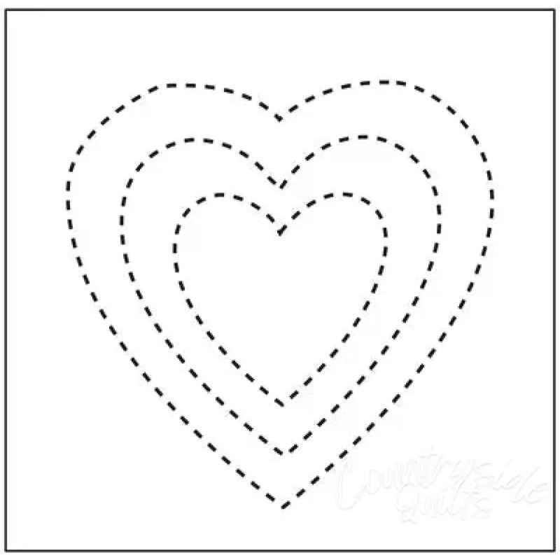 1974 Hearts 3’’/5’’/7’’ Stencil NA