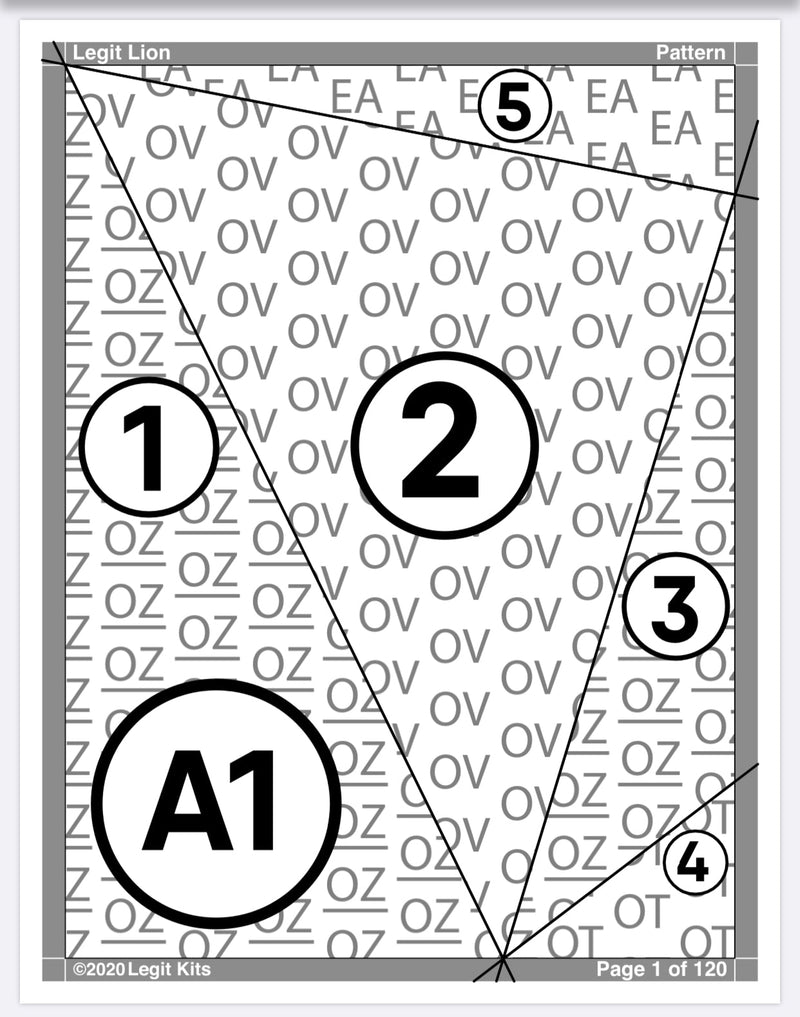Legit Lion Full Quilt Kit