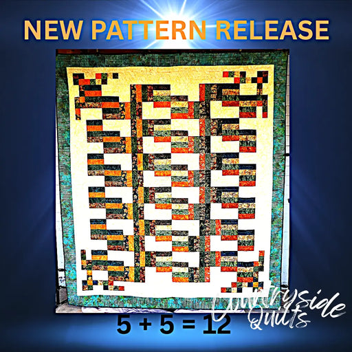 5 + = 12 Quilt Pattern 85035 3DQ6984