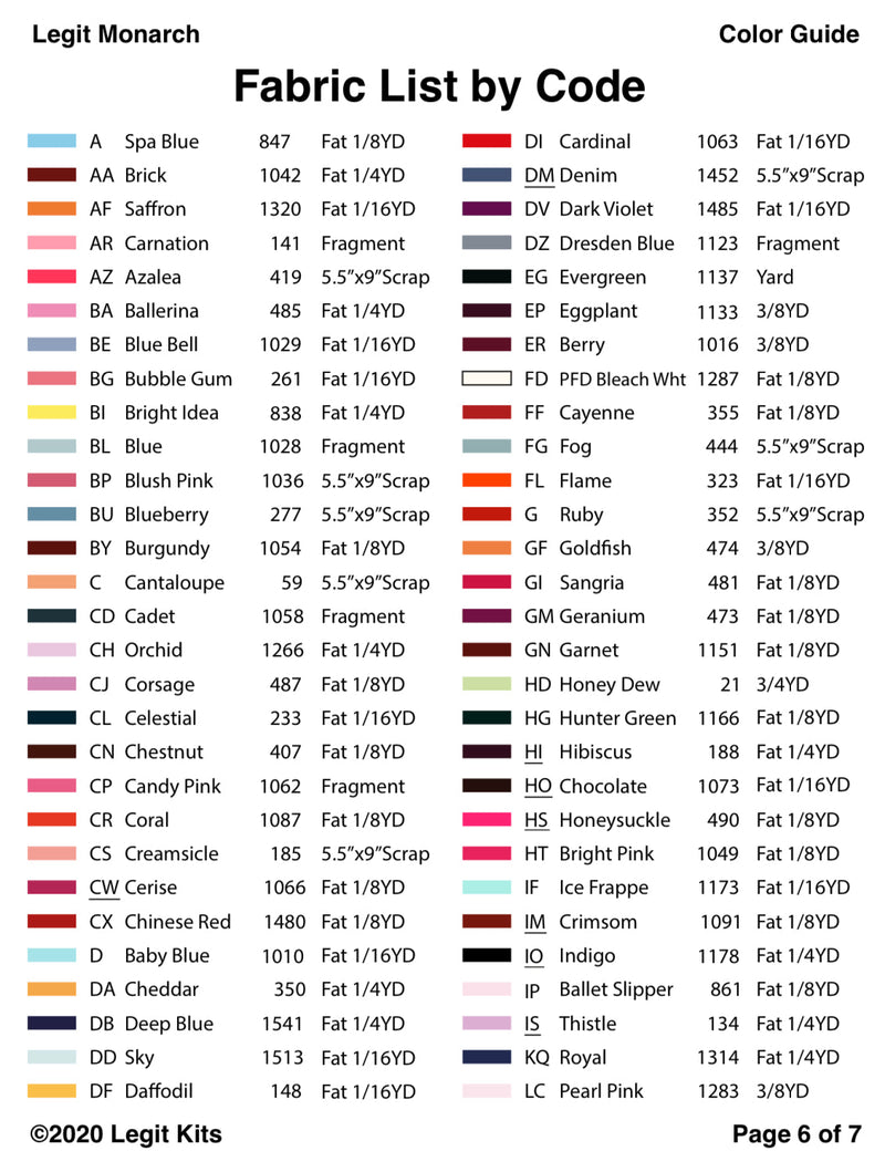 Legit Monarch Quilt Kit