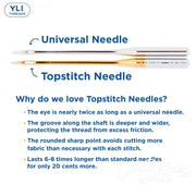 #70/10 Titanium-Coated Topstitch Needles 50-1-70