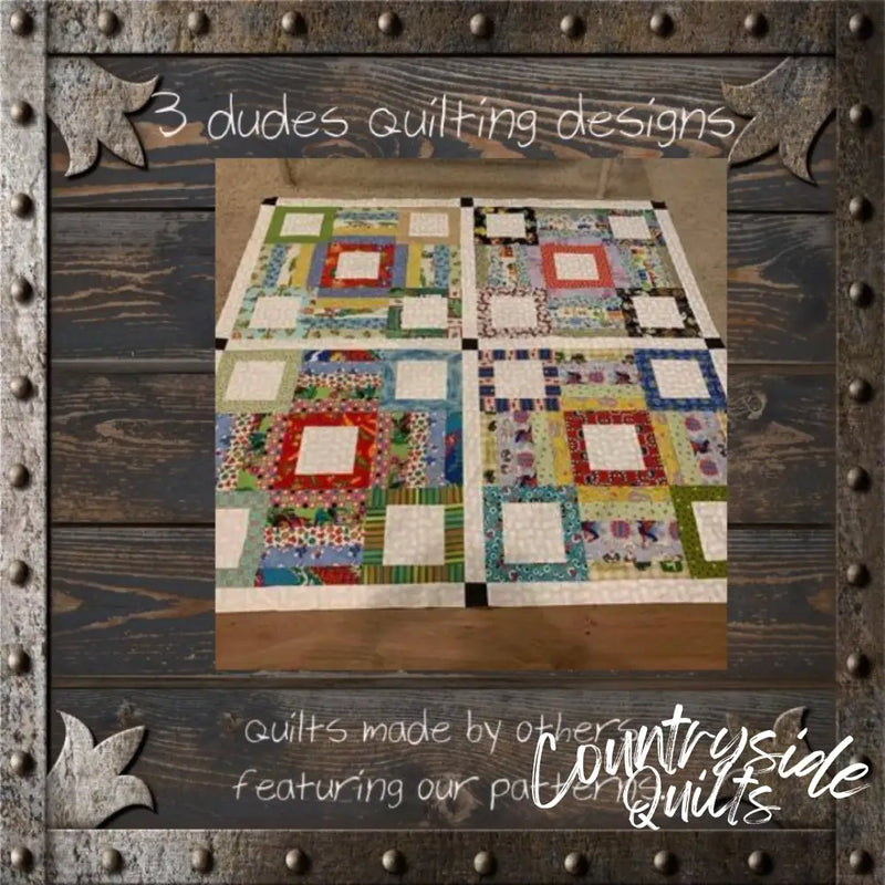 8 AROUND THE SQUARE Quilt Pattern 739406408584