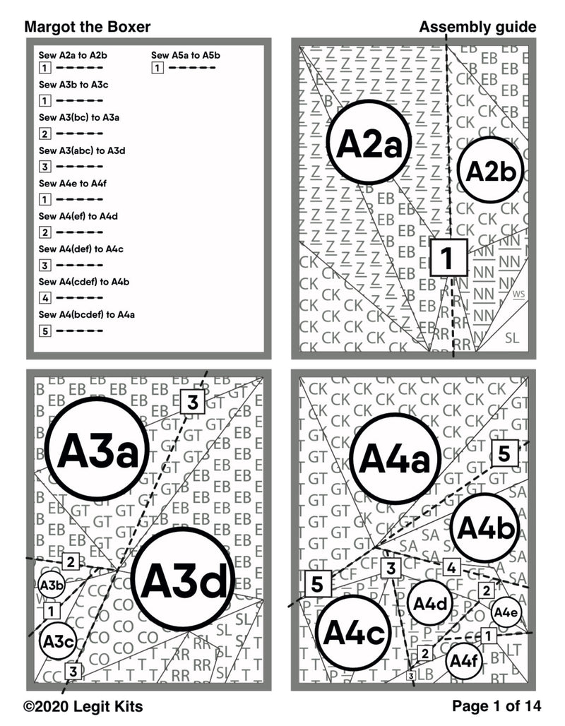 Margot the Boxer Pattern