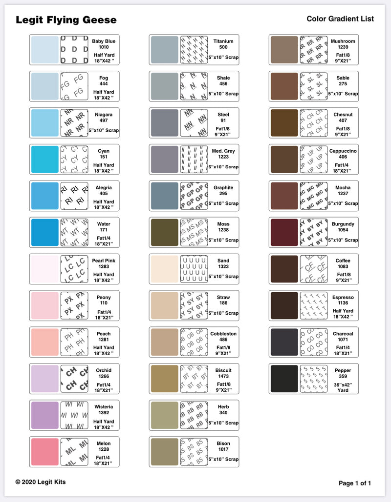 Legit Flying Geese Pattern