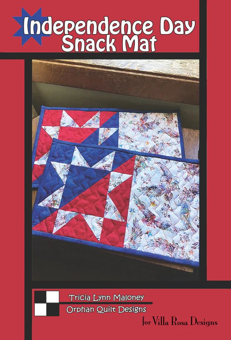 Villa Rosa Designs - Independence Day Snack Mat - Post Card Quilt Pattern