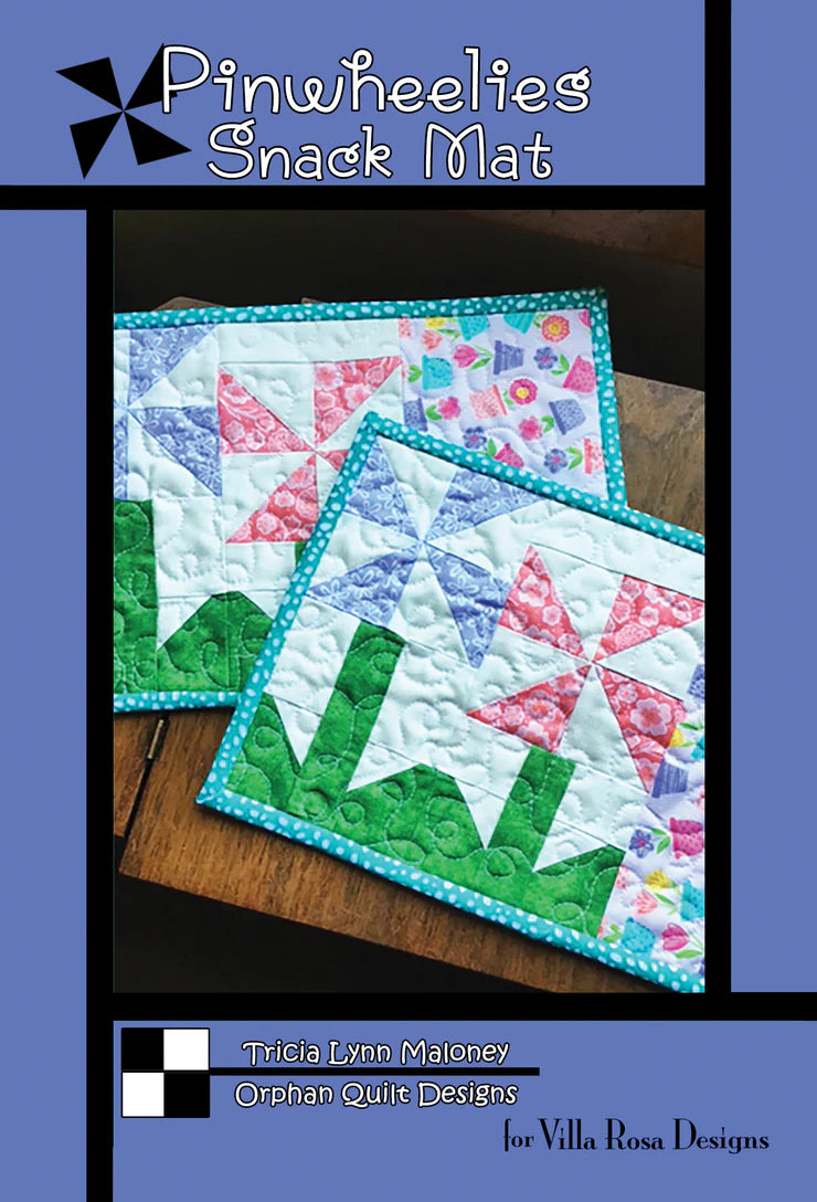 Villa Rosa Designs - Pinwheelies Snack Mat - Post Card Quilt Pattern