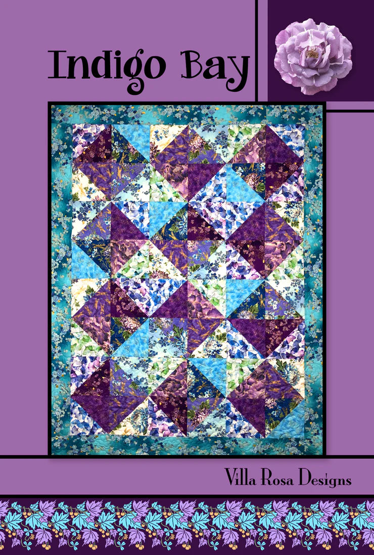 Villa Rosa Designs - Indigo Bay - Post Card Quilt Pattern