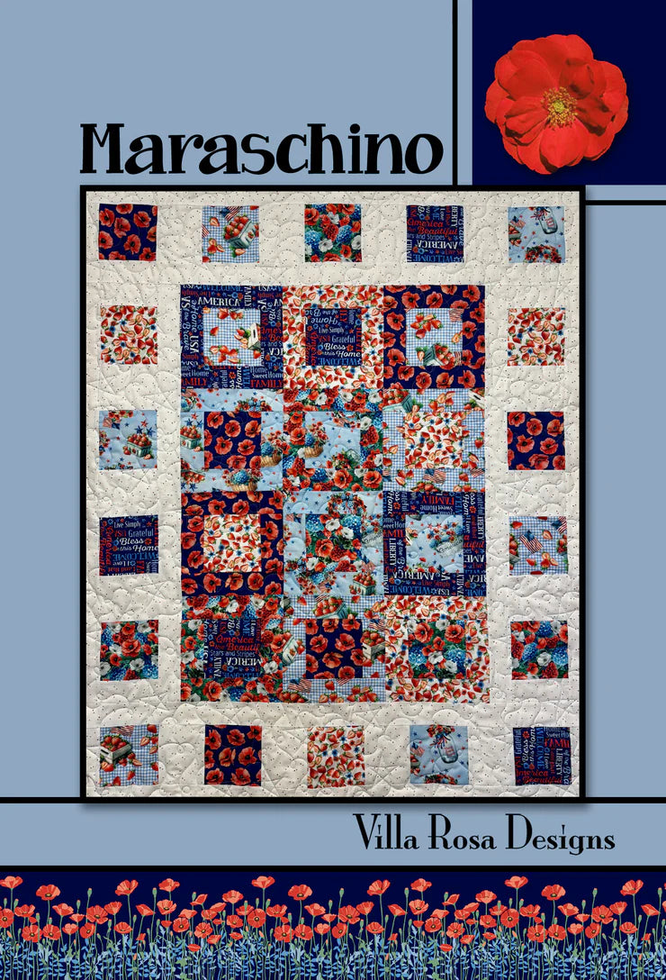 Villa Rosa Designs - Maraschino - Post Card Quilt Pattern