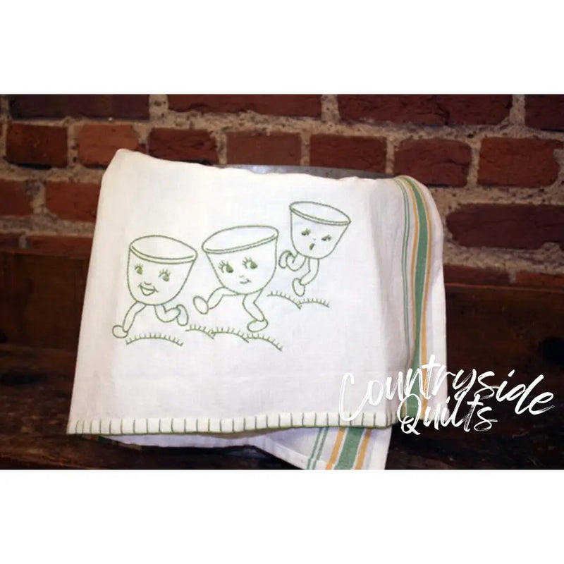 Aunt Martha’s 3528 Animated Dish Motifs Tea