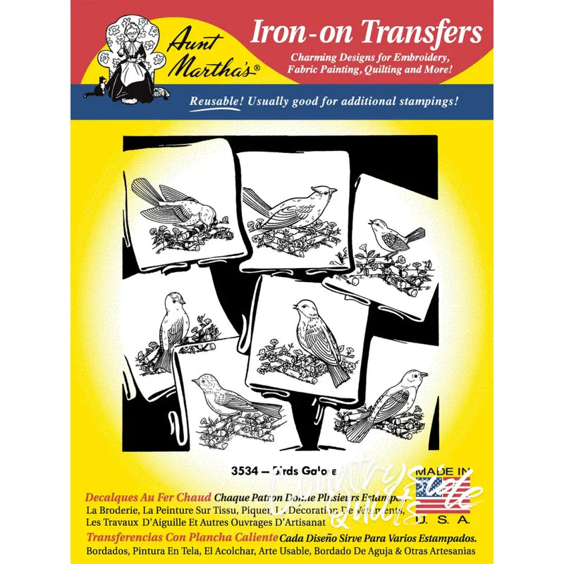 Aunt Martha’s 3534 Birds Galore Days of the Week Tea