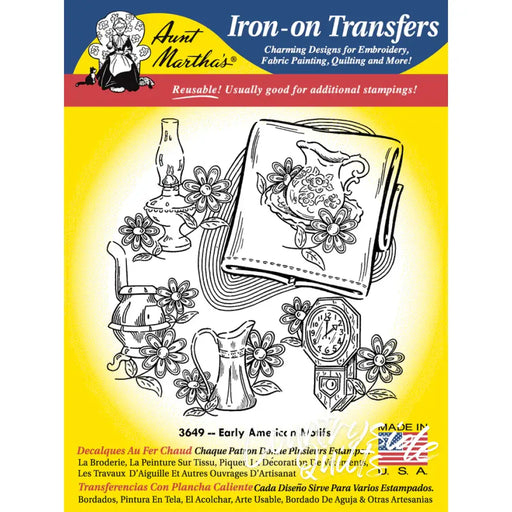 Aunt Martha’s 3649 Early American Motifs Tea