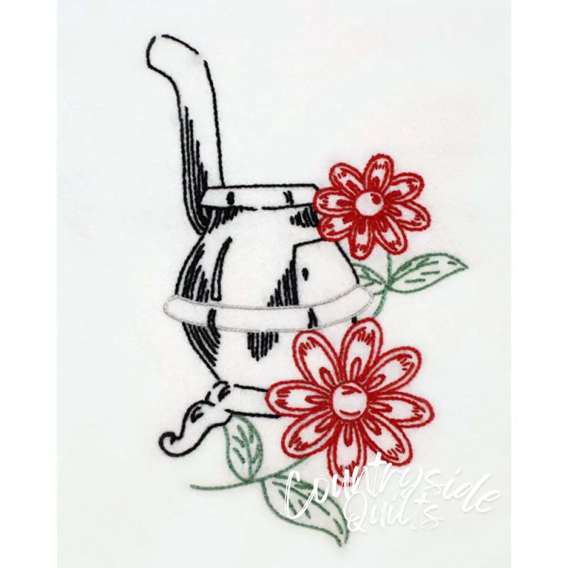 Aunt Martha’s 3649 Early American Motifs Tea