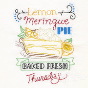Aunt Martha’s #4036 Slice of Pie Days the Week Tea Towels