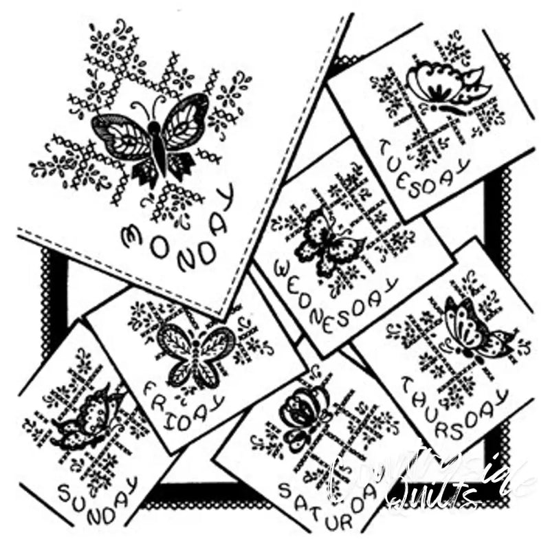 Aunt Martha’s® 3437 Butterflies and Cross Stitch Days