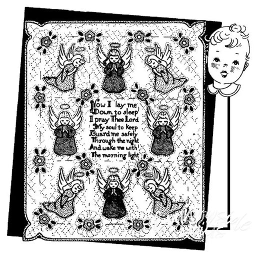 Aunt Marthas® Angelic prayer handkerchief for child’s quilt countryside quilts design