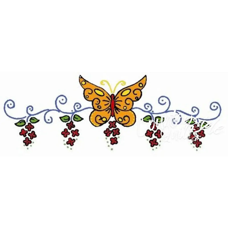 Aunt Martha’s® Butterfly & Floral Motifs featuring intricate floral motifs and butterfly design