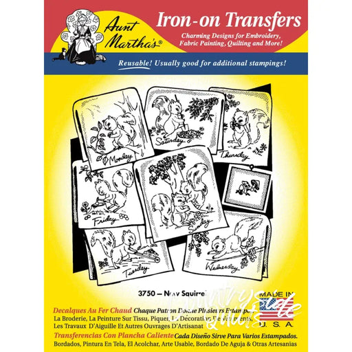 Aunt Martha’s® 3750 New Squirrel Days of the Week Tea