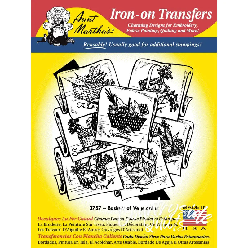 Aunt Martha’s® 3757 Baskets of Vegetables Days the Week