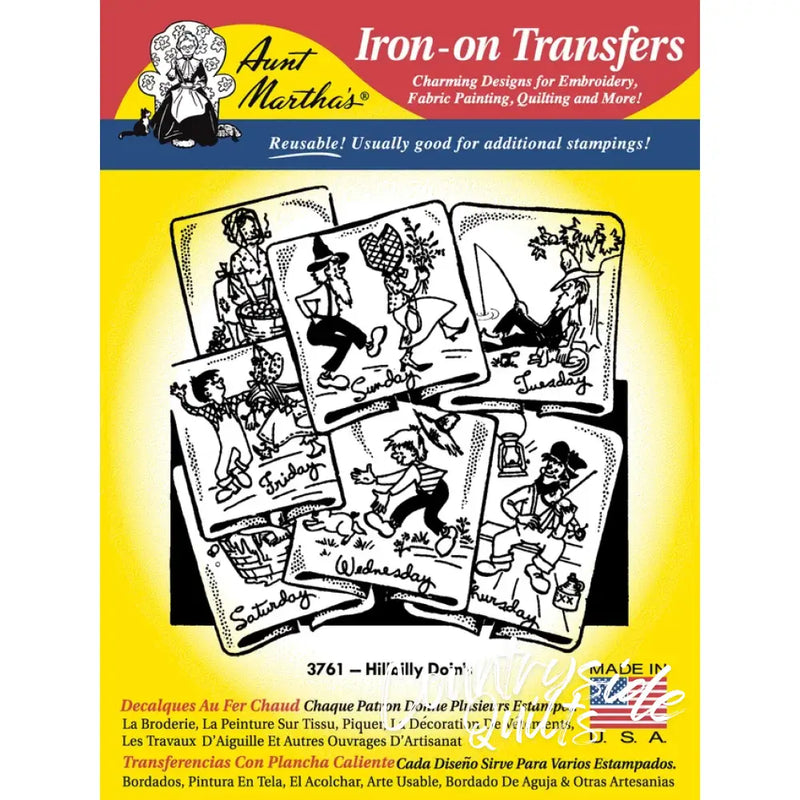 Aunt Martha’s® 3761 Hillbilly Doin’s Days of the Week