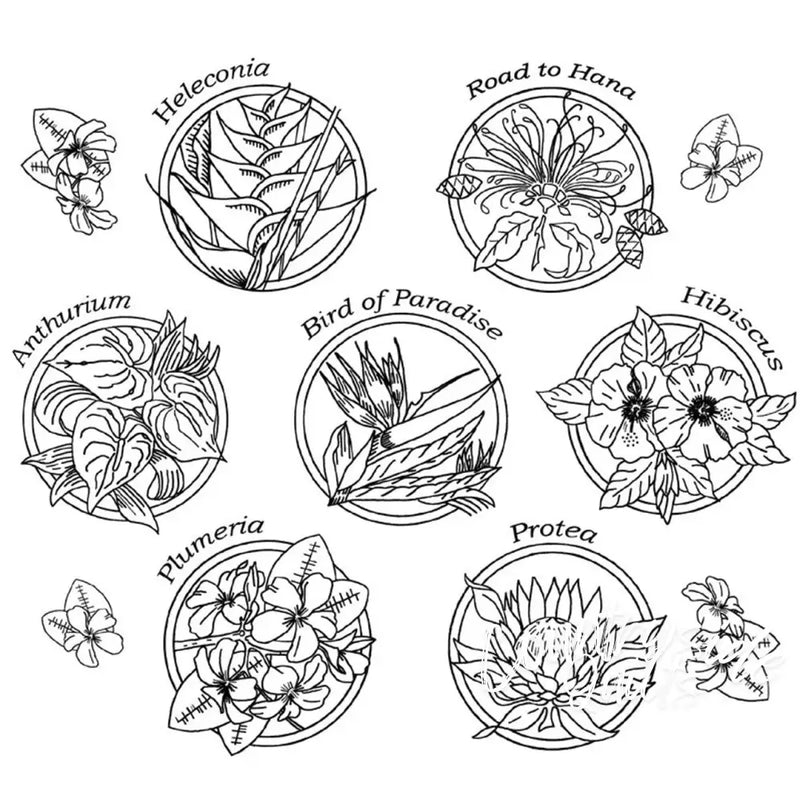 Aunt Martha’s® #4006 Tropical Flowers Cross-Stitch & Quilts