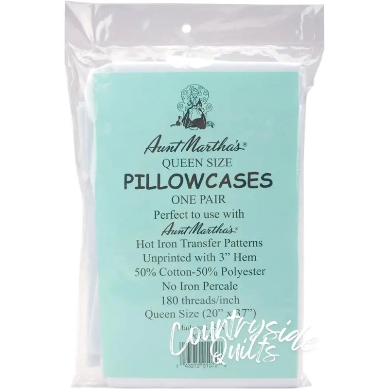 Aunt Martha’s® Queen Size Pillowcases - 2 per package PCQ-2