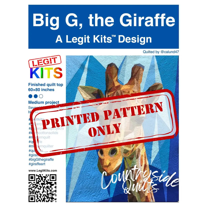Big G the Giraffe Pattern PT002