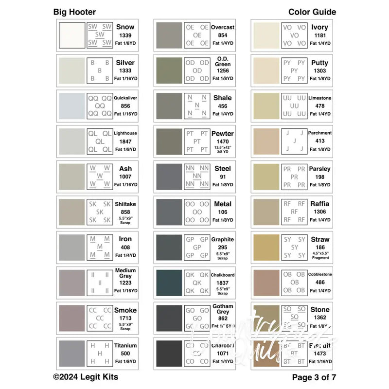 Big Hooter Pattern PT060