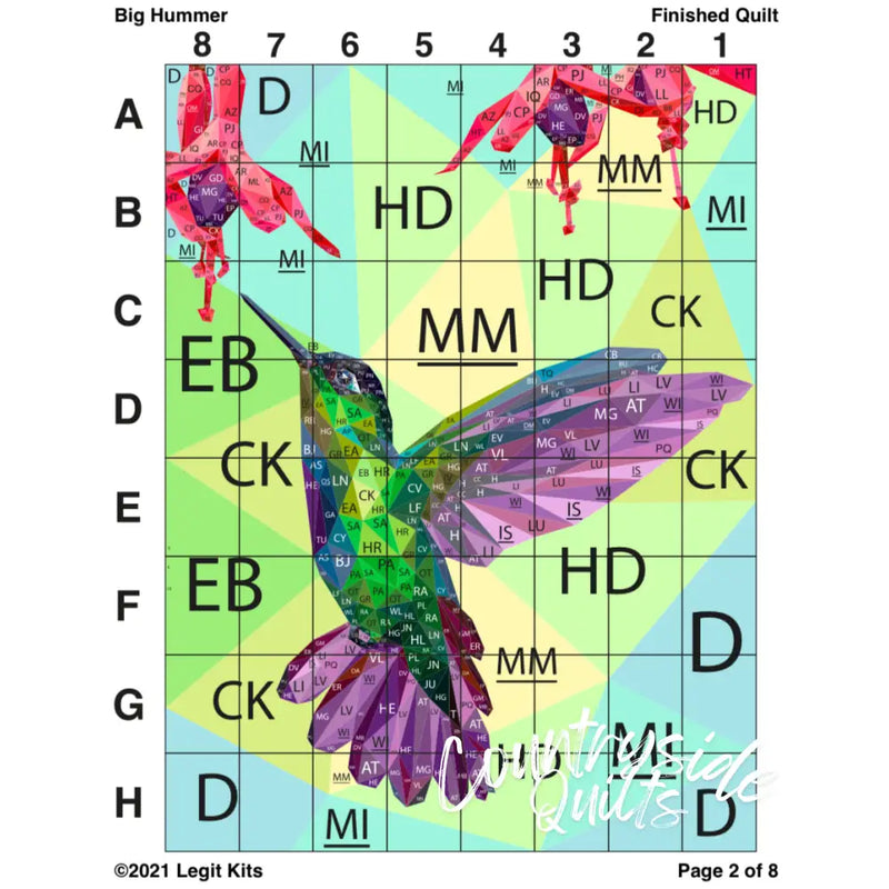 Big Hummer Quilt Kit QK023